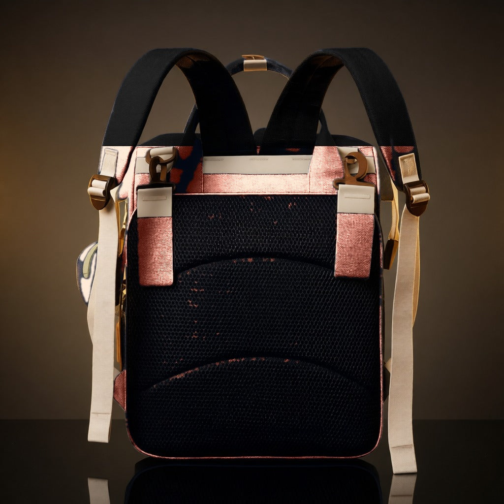 Espalda acolchada con malla y tiras negras